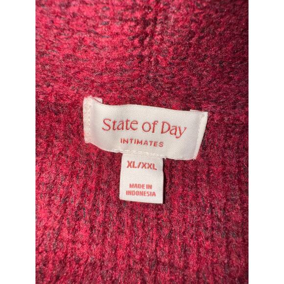 Brand New State of Day Women's Size XL/XXL Maraschino Red Robe $79.50 - Picture 6 of 7